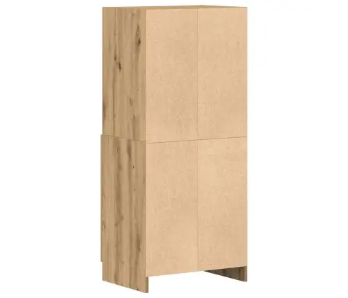 Virtuves Skapītis Koka Krāsa 57X41,5X131,5 Cm Inženierijas Koks Vidaxl