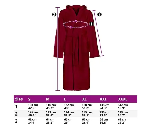 Peldmētelis Xxxl Kokvilna Vidaxl