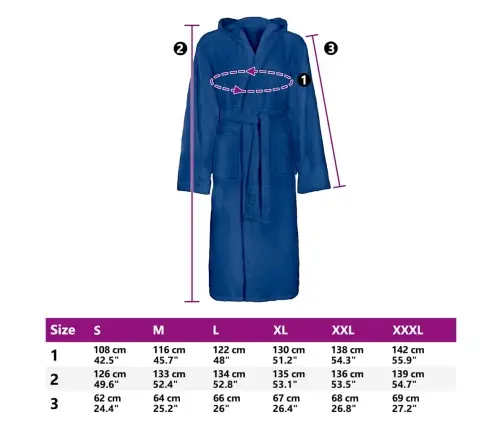 Chalatas Kinn Xxxl Medvilnė