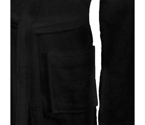 Hommikumantel Kinn Must S Puuvill