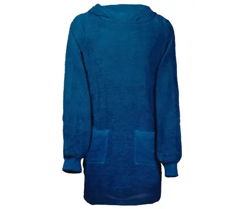 Antklodė-Džemperis Su Gobtuvu Kinn Tamsiai Mėlyna L Medvilnė