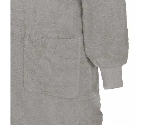 Antklodė-Džemperis Su Gobtuvu Kinn Pilka L Medvilnė
