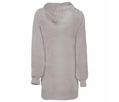 Antklodė-Džemperis Su Gobtuvu Kinn Pilka L Medvilnė