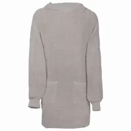 Antklodė-Džemperis Su Gobtuvu Kinn Pilka L Medvilnė