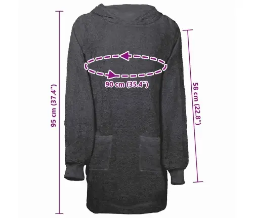 Žakete Antracīts L Kokvilna Vidaxl