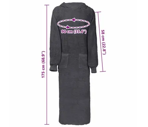 Tekk-Pusa Kinn Antratsiit Xxl Puuvill