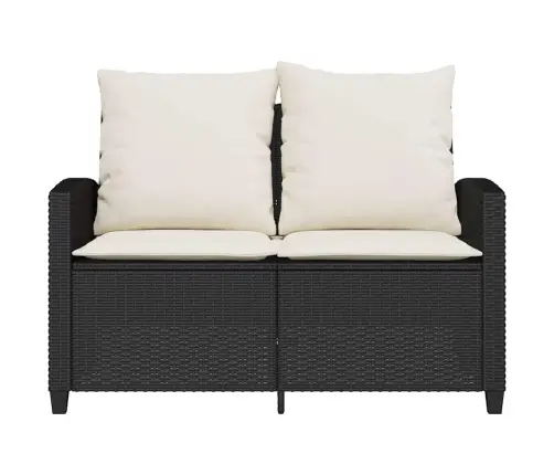 Divvietīgs Dārza Dīvāns Ar Spilveniem Un Galdu Vidaxl