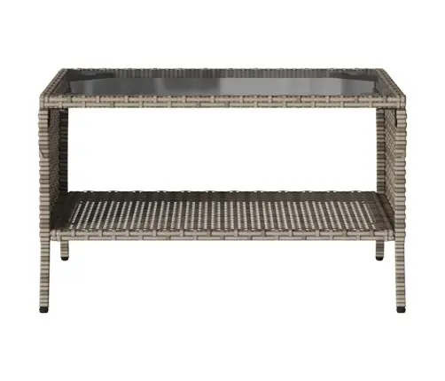 Divvietīgs Dārza Dīvāns Ar Spilveniem Un Galdu, Pelēks Vidaxl