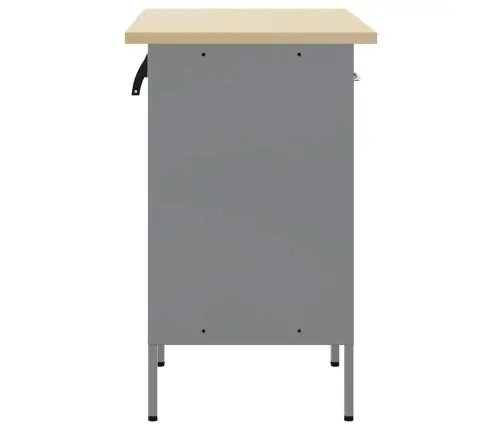 Darba Skapis 2 Pcs Sarkans Un Pelēks 100 X 55 X 85 Cm Vidaxl