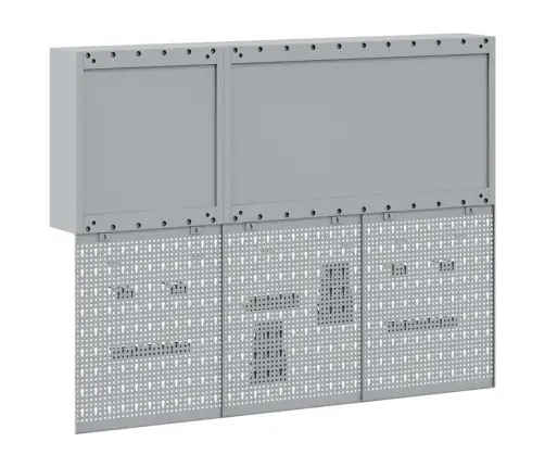 Įrankių Spintelių Rinkinys Su Lentyna Su Saugykla 5 Pcs Juoda