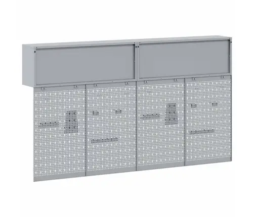 Tööriistakappide Komplekt 6 Pcs Must Pulbervärvitud Teras