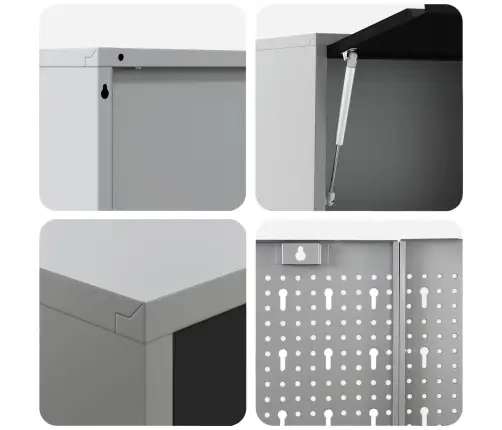 Darba Skapju Komplekts Ar Atvilktni Ar Plauktu 5 Pcs Melna Vidaxl