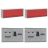 Darbagalds Ar Atvilktni 7 Pcs Sarkana 150 X 55 X 200 Cm Tērauds Vidaxl