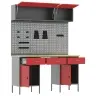 Darbo Spintos Rinkinys Su Stalčių Su Saugykla 8 Pcs Raudona
