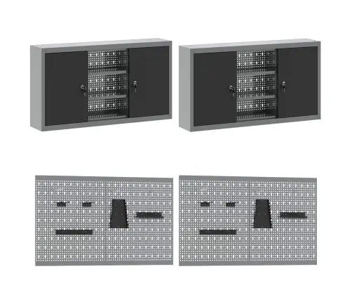 Darbagalds Ar Atvilktni 10 Pcs Melna 200 X 55 X 200 Cm Tērauds Vidaxl