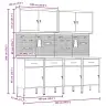 Töökapp Sahtliga Lukuga 10 Pcs Punane Töödeldud Puit Ja Teras