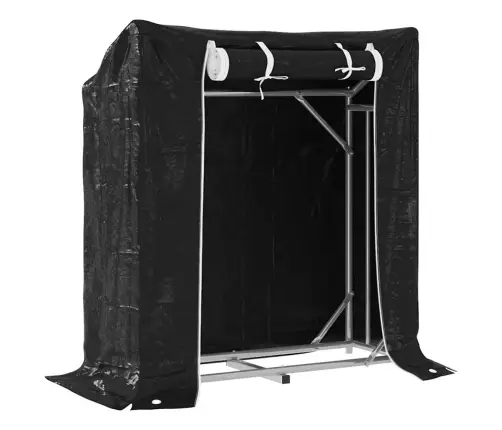 Küttepuude Riiul Vihmakattega, 100,5X40,5X110,5 Cm