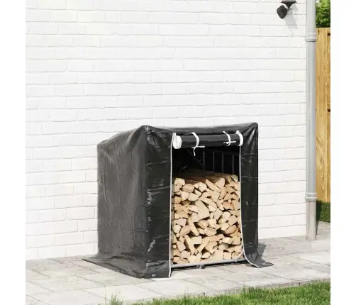 Küttepuude Riiul Vihmakattega, 100,5X80,5X110,5 Cm