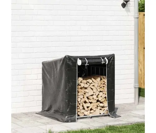 Küttepuude Riiul Vihmakattega, 100,5X100,5X110,5 Cm