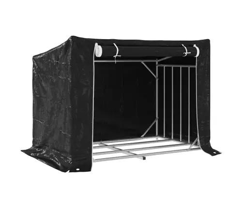 Vidaxl Malkas Plaukts Ar Lietus Pārsegu, 150,5X100,5X110,5 Cm