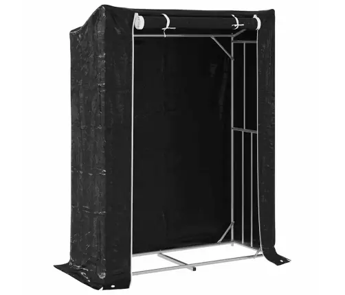 Vidaxl Malkas Plaukts Ar Lietus Pārsegu, 150X60X200Cm, Cinkots Tērauds