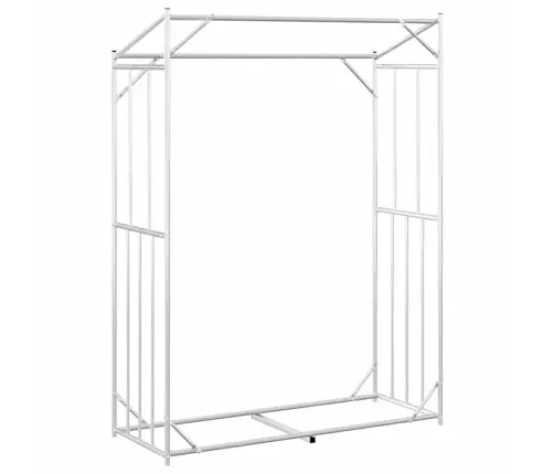 Vidaxl Malkas Plaukts Ar Lietus Pārsegu, 150X60X200Cm, Cinkots Tērauds