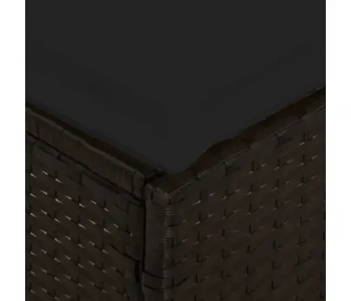 4-Daļīgs Dārza Virtuves Mēbeļu Komplekts, Melna Pe Rotangpalma Vidaxl