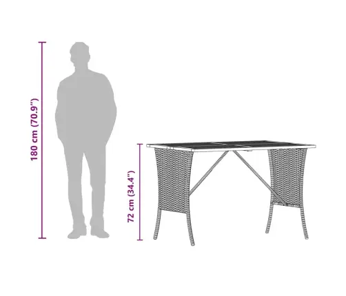 Dārza Galds Ar Akācijas Koka Virsmu Bēšs 105X75X72 Cm Vidaxl