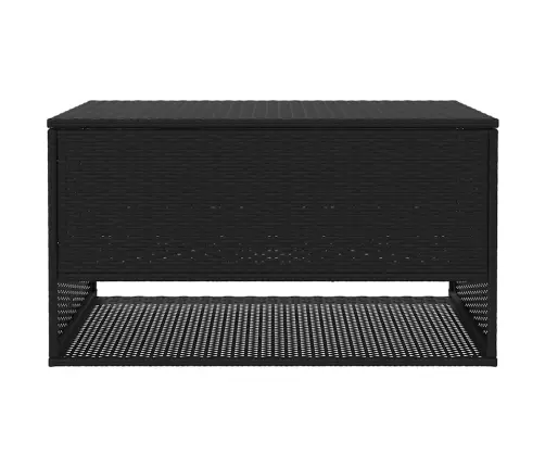 Āra Spilvenu Kaste, Melna 100X55X55,5 Cm Polirotangpalmas Vidaxl