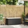 Dārza Sols Ar Spilvenu Melns 110X40X44 Cm Polirotangpalmas Vidaxl