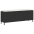 Dārza Sols Ar Spilvenu Melns 110X30X40,5 Cm Polirotangpalmas Vidaxl