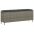 Dārza Sols Ar Spilvenu Pelēks 110X30X40,5 Cm Polirotangpalmas Vidaxl