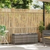 Dārza Sols Ar Spilvenu Pelēks 110X30X40,5 Cm Polirotangpalmas Vidaxl