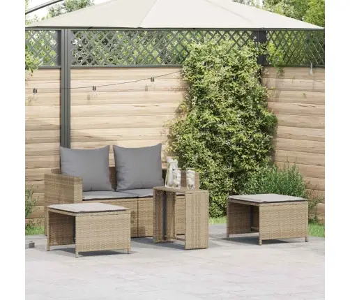 5Daļīgs Dārza Dīvānu Komplekts Ar Spilveniem Vidaxl