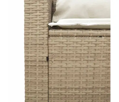 5-Osaline Aediivanikomplekt Patjadega Virnastatav Beež