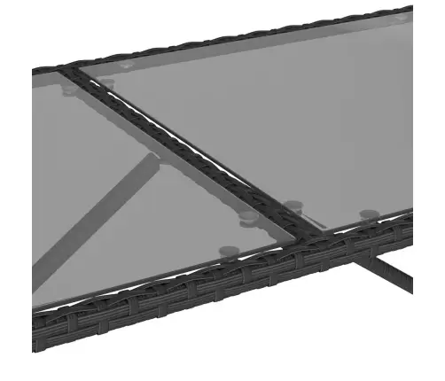 3-Osaline Aiamööbli Komplekt Patjadega, Must, Polürotang 3-Osaline Aiamööbli Komplekt Patjadega, Must, Polürotang