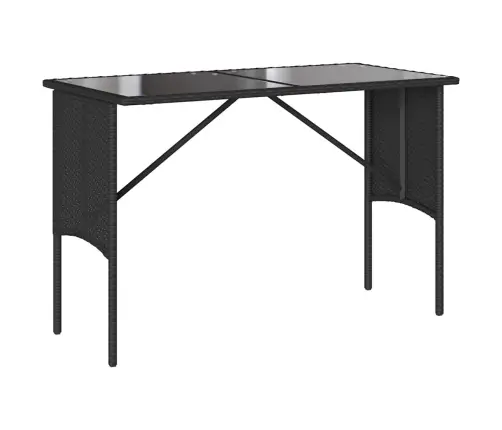 3-Osaline Aiamööbli Komplekt Patjadega, Must, Polürotang 3-Osaline Aiamööbli Komplekt Patjadega, Must, Polürotang