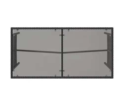 3-Osaline Aiamööbli Komplekt Patjadega, Must, Polürotang 3-Osaline Aiamööbli Komplekt Patjadega, Must, Polürotang