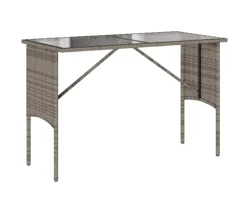 3-Daļīgs Dārza Mēbeļu Komplekts, Matrači, Pelēka Pe Rotangpalma Vidaxl