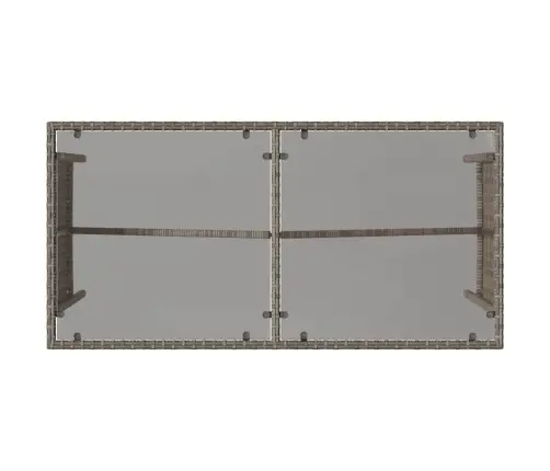 3-Daļīgs Dārza Mēbeļu Komplekts, Matrači, Pelēka Pe Rotangpalma Vidaxl