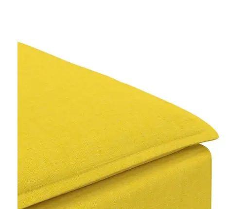 Modulārs Dīvāns, Kāju Balsts, Gaiši Dzeltens, 100X100X48 Cm Vidaxl