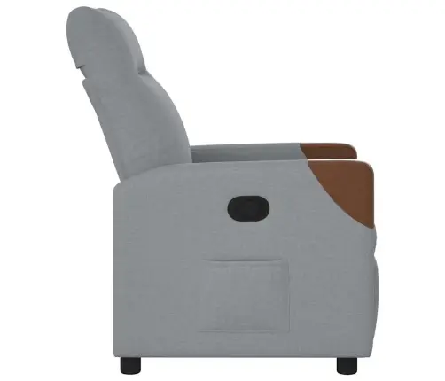 Atpūtas Krēsls, Atgāžams, Gaiši Pelēks Audums Vidaxl Atpūtas Krēsls, Atgāžams, Gaiši Pelēks Audums Vidaxl