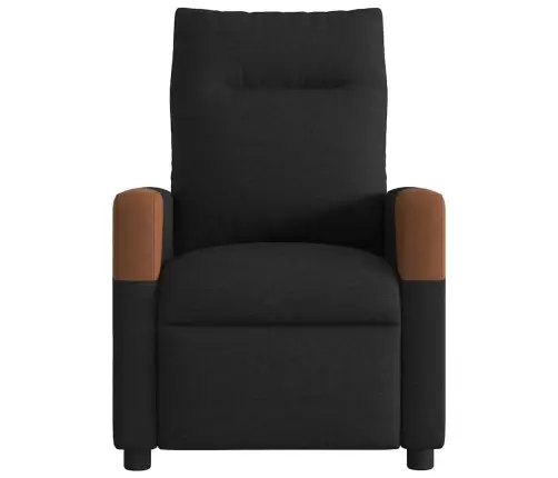 Atpūtas Krēsls, Atgāžams, Melns Audums Vidaxl