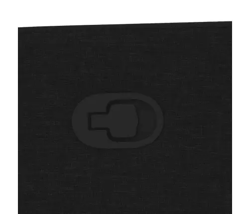 Atpūtas Krēsls, Atgāžams, Melns Audums Vidaxl