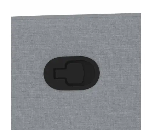 Masāžas Krēsls, Atgāžams, Gaiši Pelēks Audums Vidaxl