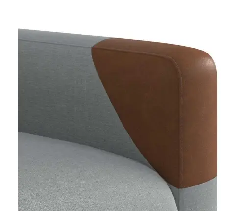 Masāžas Krēsls, Atgāžams, Gaiši Pelēks Audums Vidaxl