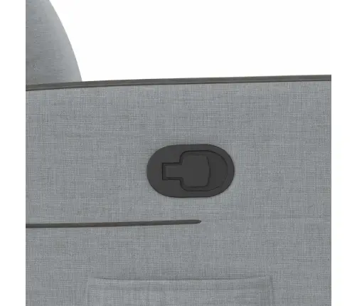 Atpūtas Krēsls, Atgāžams, Gaiši Pelēks Audums Vidaxl