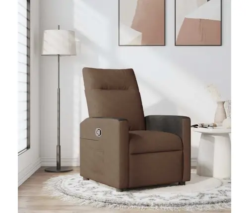 Atpūtas Krēsls, Atgāžams, Brūns Audums Vidaxl