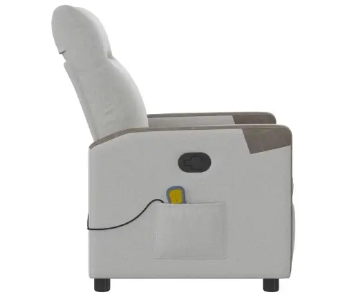 Masāžas Krēsls, Mākonis Pelēks Audums Vidaxl