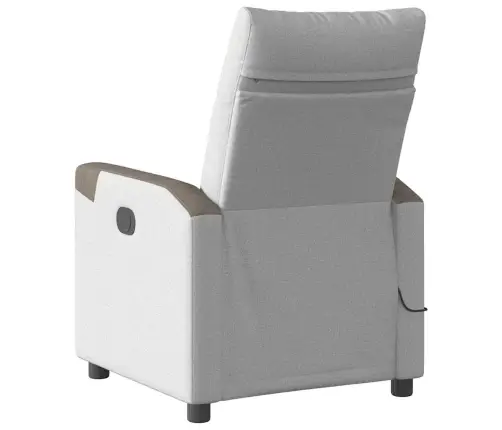 Masāžas Krēsls, Mākonis Pelēks Audums Vidaxl